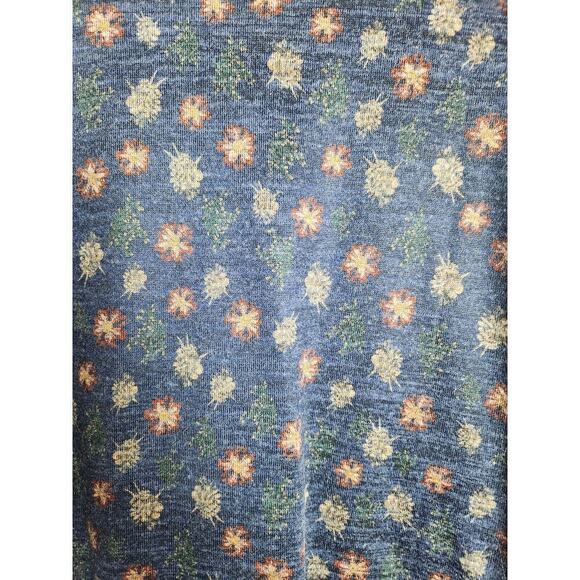 Yak and Yeti Asymmetric hem blouse sz S boho Lagenlook floral minimalist - Picture 5 of 10